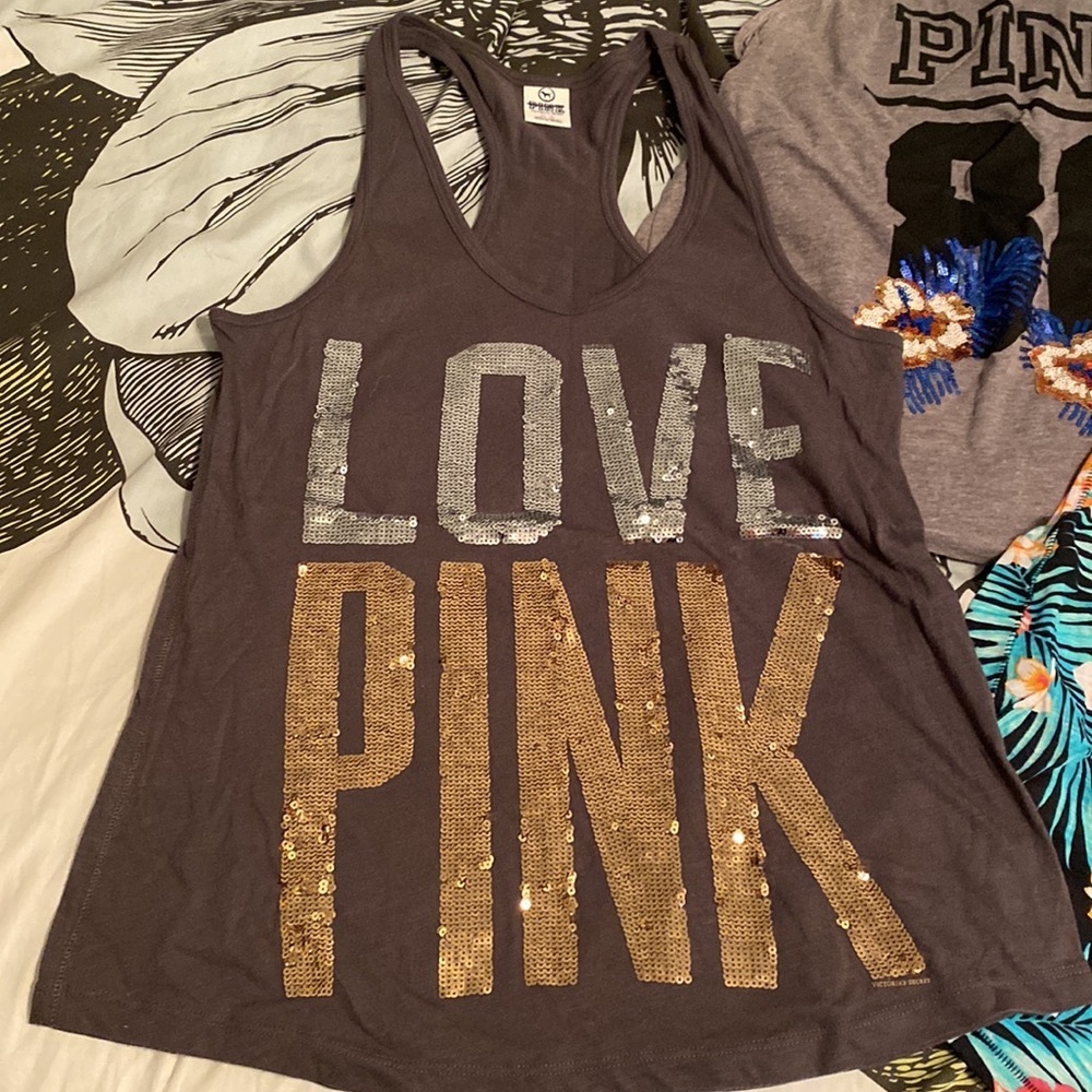 Lot of 2 PINK Victoria’s Secret Tank Tops